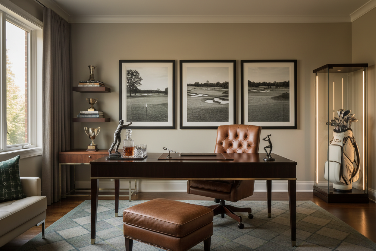 How to Design the Ultimate Golf-Themed Home Office
