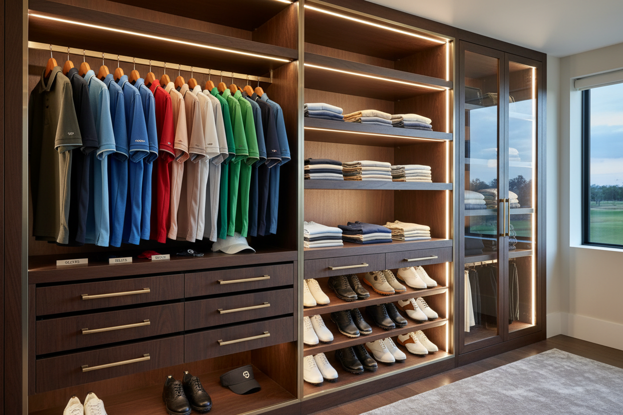 Golf Clothing & Closet Storage