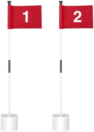 KINGTOP 3 ft Golf Flagstick and Hole Cup Sets by KingtopGolf