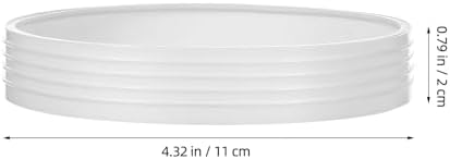 OSALADI 6pcs Golf Putting Green Hole Cup Rings Plastic White - Image 2