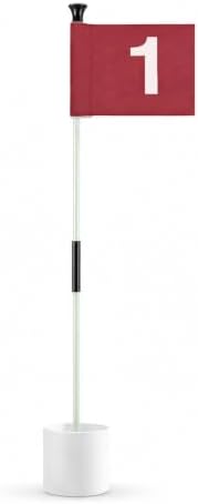 1 Pack Golf Flagstick & Hole Cup Set, 3ft Mini Putting Green Pin Flag by TRINKA