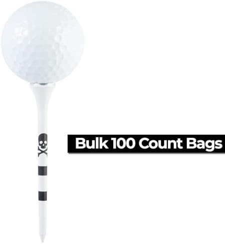 NorthPointe Skull and Crossbones Golf Tees Plastic 3 1/4-100 Tees in Bulk - Image 6
