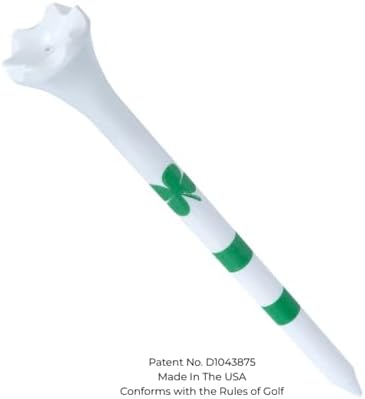 NorthPointe Four Leaf Clover/Shamrock 3 ¼” Plastic Golf Tees - Image 3