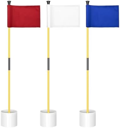 KINGTOP 3 ft Golf Flagstick and Hole Cup Sets by KingtopGolf