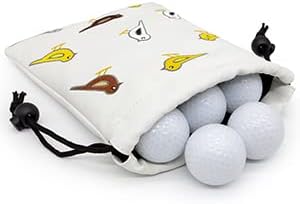 Golf Valuables Pouch Bag with Drawstrings Closure by ALIENNANAGolf