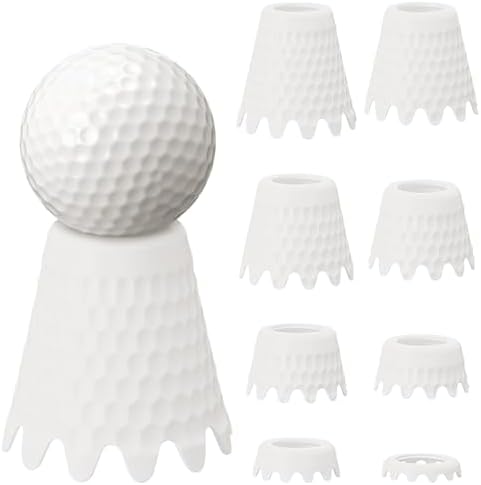 8 Pack Golf Simulator Tees, TPU Golf Tees 1/4"-2" Height by Unknown