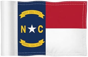 North Carolina State Mini Golf Flag, 6 x 8 in by COGOLFINGOUTDOOR