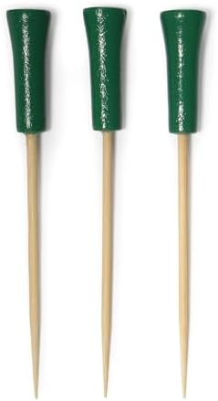 BambooMN Decorative Golf Tee Bamboo Cocktail Sandwich Skewer Picks by BambooMN
