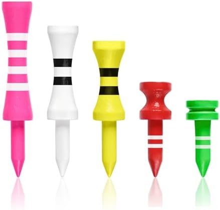 Castle Golf Tees Wood Colorful 50/100 Pack by BRAMASOLE