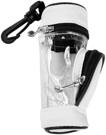 Portable Clear PU Golf Ball Pouch Mini Golf Tee Holder Bag by Unknown