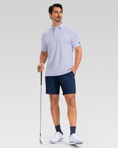 Obla Men's Golf Shirt Short Sleeve Dry Fit Collared Polo Shirts - Image 6