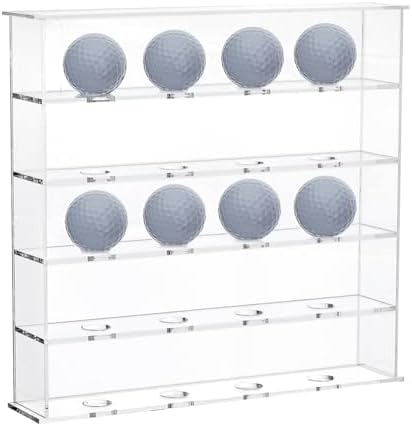 SUPERFINDINGS 1 Set Mountable Golf Ball Holder Golf Ball Collection Acrylic by SUPERFINDINGS