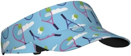 Sports Sun Visor Hats Adjustable Men Women Lightweight Packable Cooling Empty by Unknown