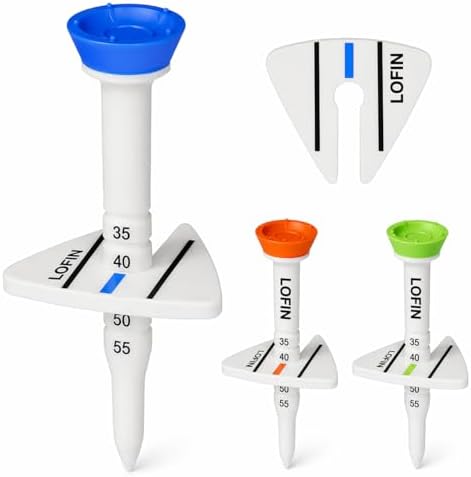 LOFIN Adjustable Height Golf Tees – Reusable Plastic Golf Training Tees - Image 2