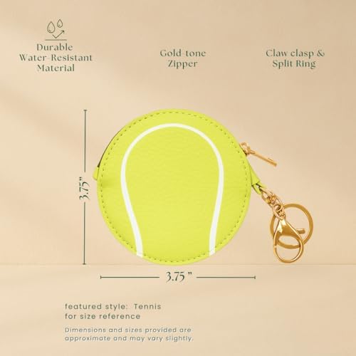 Sports Key Chain Coin Purse Bag Charm - Image 2