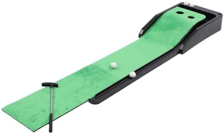 Club Putting Practice Set, Desktop Club Putter Trainer Automatic Return Tracks by equlup