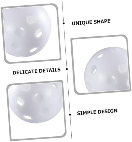 Golf Hollow Training Balls 25pcs Pack Lightweight Plastic White - Image 7