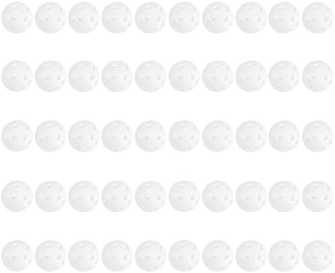 SEWACC 50pcs Perforated Plastic Golf Practice Balls by SEWACC