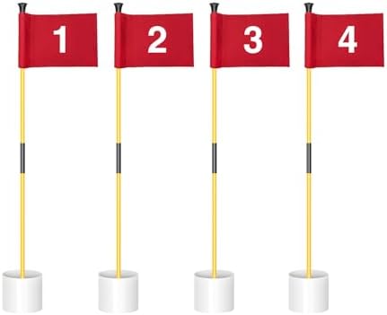 KINGTOP 3 ft Golf Flagstick and Hole Cup Sets by KingtopGolf