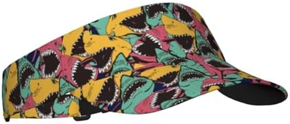 Sports Sun Visor Hats Adjustable Men Women Lightweight Packable Cooling Empty by Unknown