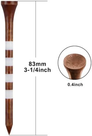 Wooden Golf Tees 3-1/4", 1-1/2" Available - Image 2