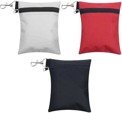 3pcs Golf Tee Bag Pouch Holder Golf Accessory Bag Valuables Pouch by Unknown