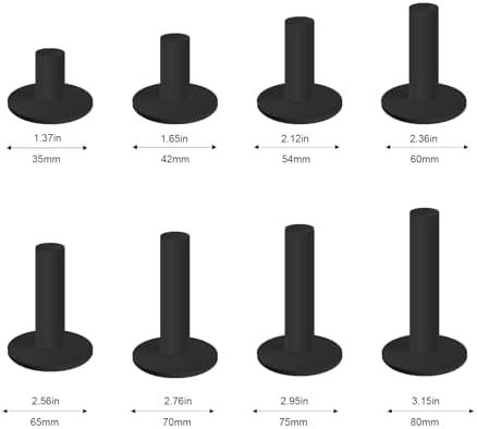 8 Pcs Rubber Golf Tees for Mats, Driving Range & Simulator Use - Image 2