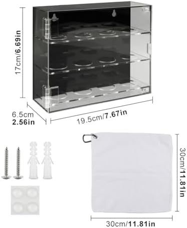 3-Tier Acrylic Golf Ball Display Case - Image 2