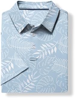 ZITY Men's Golf Shirts Short Sleeve Print Patterns Casual Collared Polo - Image 7