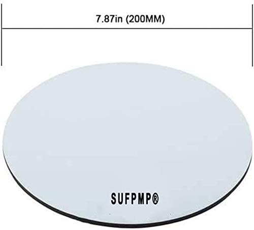 Mouse Pad Hockey Typography Hockey, Round Mousepad, Non-Slip Rubber Base Mouse Mat for Laptop and Computer