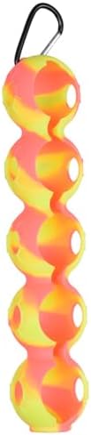 Colorful Golf Ball Holder Golf Balls Silicone Pouch Golf Ball Case Portable - Image 6