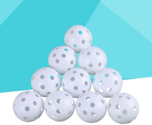 Didiseaon 24pcs Air Flow Hollow Golf Practice Balls, Sturdy Plastic White - Image 7
