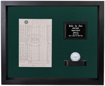 Hole in One Shadowbox and Golf Ball Display Case | Personalized Engraved Plate - Image 2