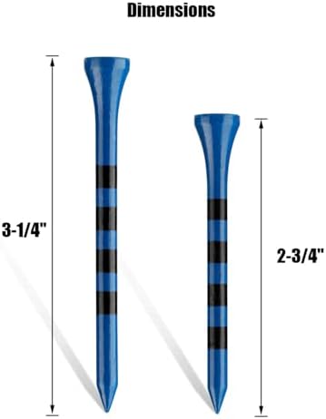 MAZEL Natural Wood/Bamboo Golf Tees 2 3/4 Inch & 3 1/4 Inch, Pack 50 or 120 - Image 3