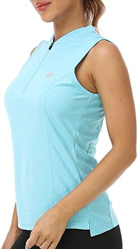 Women's Sleeveless Tennis Shirt Golf Shirts by JINSHI