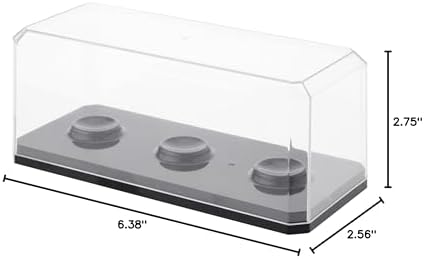 Pioneer Plastics 143C3GOLF-BB Clear Plastic 3 Golf Ball Display Case - Image 3