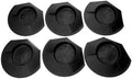 6 Pcs All-Direction Putter Cups Practice Black Golf Putting Cup by MUXSAM