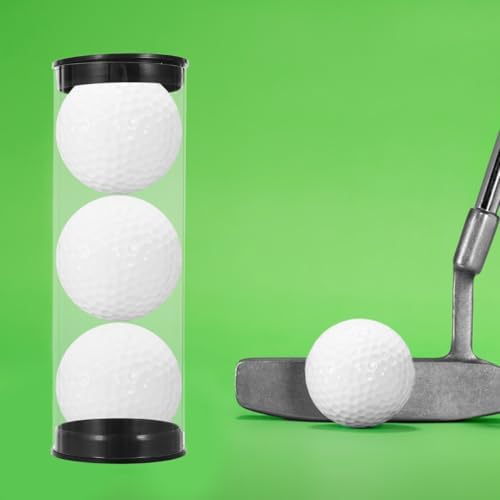 INOOMP Clear PVC Golf Ball Storage Tubes Golf Ball Display Case and Holder - Image 6