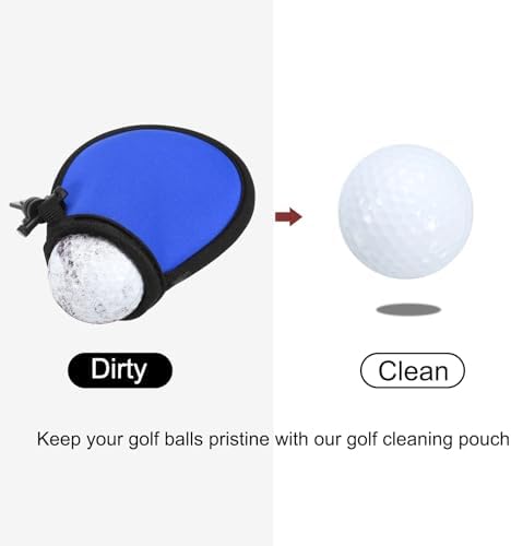 PATIKIL Golf Ball Washer Pouch, Portable Golf Balls Cleaner Pocket Bag - Image 5