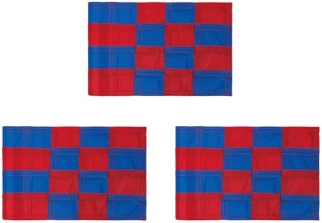 AZCOVER 3 Pack Checkered Golf Flag 8x6 Inch by AZCOVERFLAGS