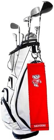 Team Golf NCAA Wisconsin Badgers Embroidered Golf Towel Embroidered Golf Towel - Image 2