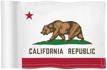 California State Mini Golf Flag, 6 x 8 in by COGOLFINGOUTDOOR