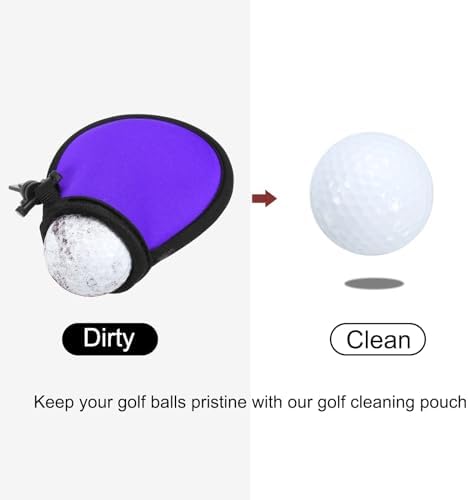 PATIKIL Golf Ball Washer Pouch, Portable Golf Balls Cleaner Pocket Bag - Image 5