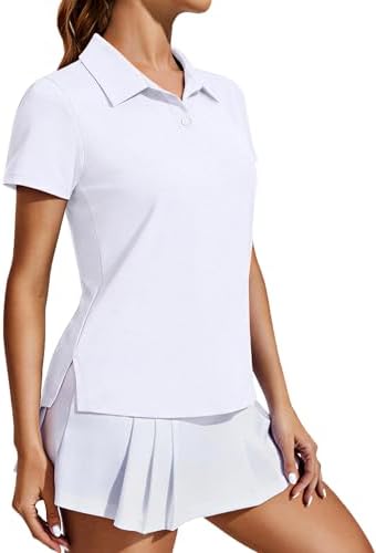 PINSPARK Women's Golf Shirt UPF 50+ Polo Shirts Short Sleeve Tennis Tops by Pinspark