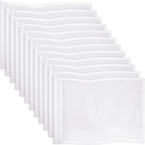 Nuenen Golf Flags 20" L x 13" H White Golf Pin Flag 420d Nylon by Nuenen