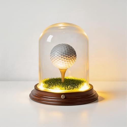 Light Up Hole in One Golf Ball Display Case，Can Put 1 Golf Ball by HEWYIOS