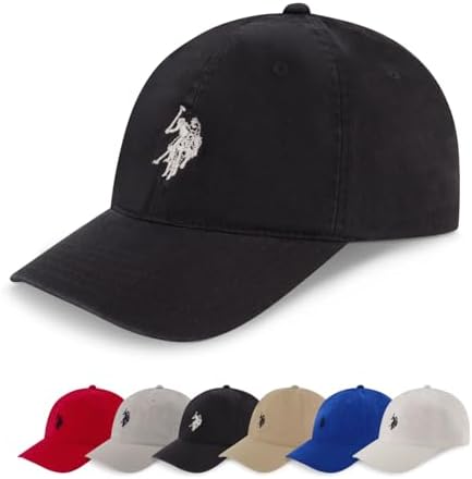 U.S. Polo Assn. Baseball Cap, 100% Cotton Adjustable Dad Hat by USPoloAssn