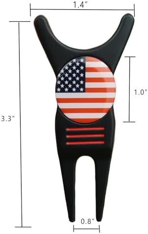 Golf Divot Repair Tool with Removable Magnetic Golf Ball Marker Alignment - Image 6