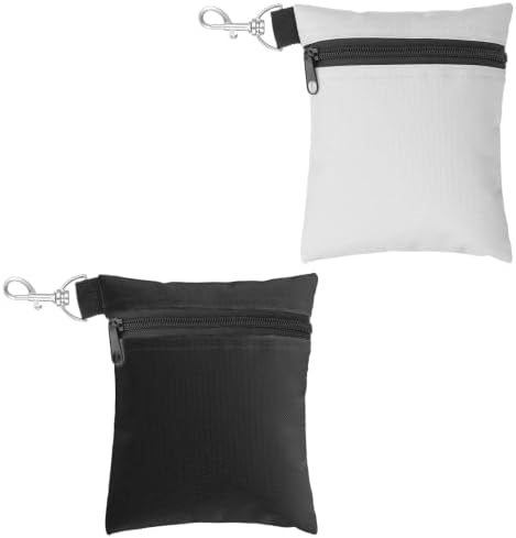 2 Pcs Golf Tee Bag, 6.7 × 5.5 Inch Nylon Zipper Golf Tee Pouch by Unknown
