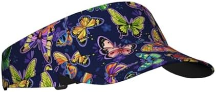 Sports Sun Visor Hats Adjustable Men Women Lightweight Packable Cooling Empty by Unknown
